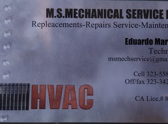 MS Mechanical Service Inc