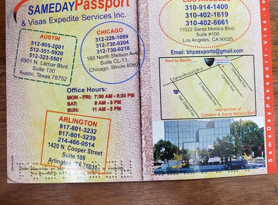 SAMEDAY PASSPORT & VISA EXPEDITE SERVICES