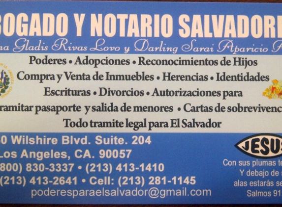 Salvadorian Attorney and Notary